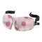 Contemporary Home Living 9.5" Red and Pink Floral Unisex Adjustable Sleeping Mask